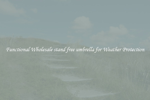Functional Wholesale stand free umbrella for Weather Protection