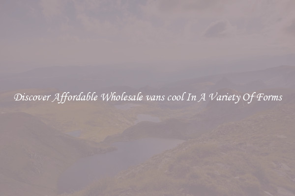 Discover Affordable Wholesale vans cool In A Variety Of Forms