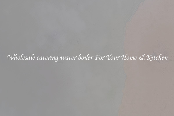 Wholesale catering water boiler For Your Home & Kitchen