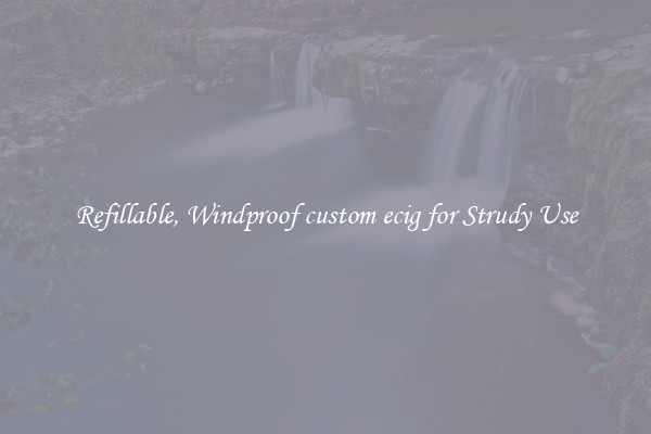 Refillable, Windproof custom ecig for Strudy Use