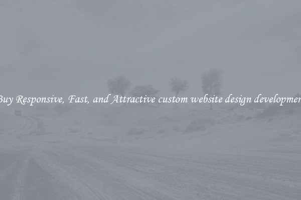 Buy Responsive, Fast, and Attractive custom website design development
