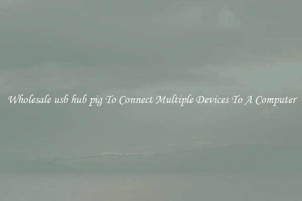 Wholesale usb hub pig To Connect Multiple Devices To A Computer