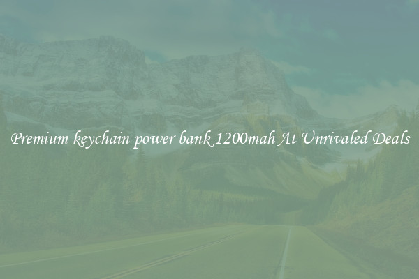 Premium keychain power bank 1200mah At Unrivaled Deals