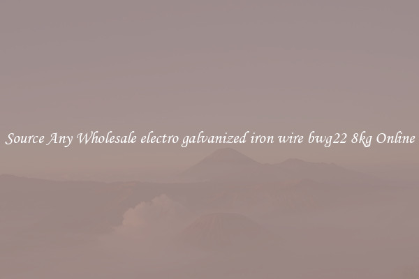 Source Any Wholesale electro galvanized iron wire bwg22 8kg Online