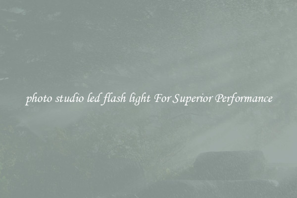 photo studio led flash light For Superior Performance