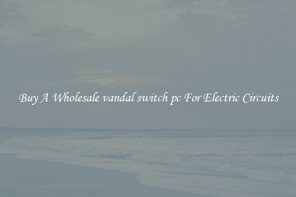 Buy A Wholesale vandal switch pc For Electric Circuits