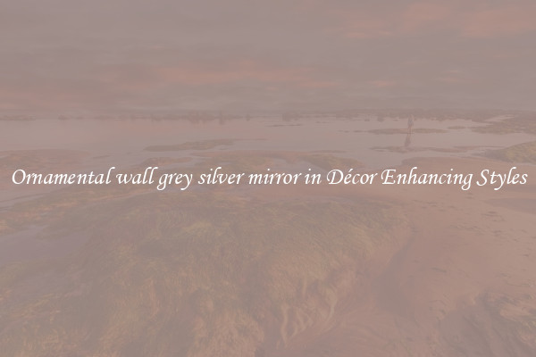 Ornamental wall grey silver mirror in Décor Enhancing Styles